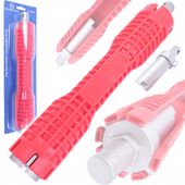 Klucz hydrauliczny 8w1 do rur i montażu baterii zlewu Falon-Tech