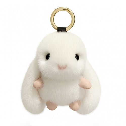 brelok do kluczy króliczek puchaty biały brl340b na Arena.pl