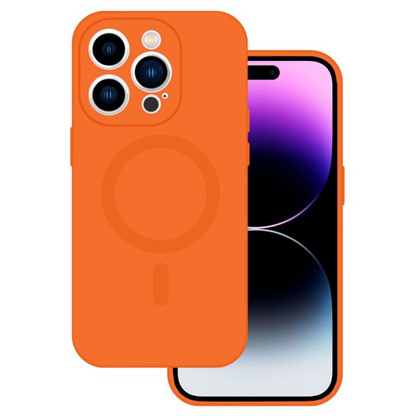 TEL PROTECT MagSilicone Case do Iphone 15 Plus Pomarańczowy zdjęcie 1