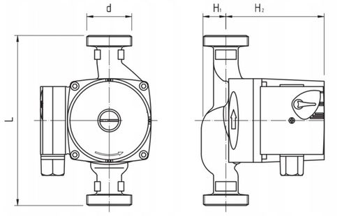 POMPA OBIEGOWA CYRKULACYJNA 3 BIEGOWA 25-40/180 SOLIDNA MOCNA WYDAJNA 230V na Arena.pl