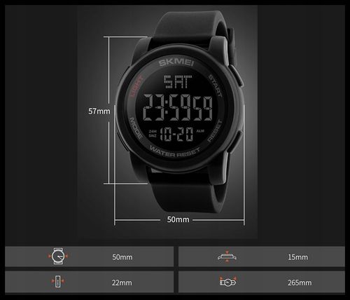 Zegarek męski elektroniczny wiele funkcji duża tarcza na Arena.pl