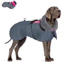 Zimowa Kurtka dla Psa XXL Szaro-Różowy