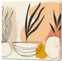 Obraz 90x90cm Szkice Botaniczne