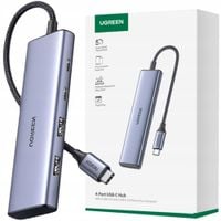 hub usb-c - 2 x usb-a / 2 x usb-c 20 cm ugreen cm473 - szary