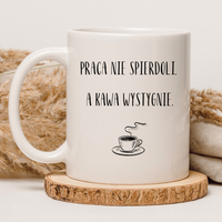 CHAMSKI KUBEK BEZ CENZURY | ŚMIESZNY PREZENT | DO PRACY BIURA DOMU | 330 ml