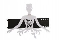 Ozdoba opaska BALETNICA do upięcia dekor AŻUR biel