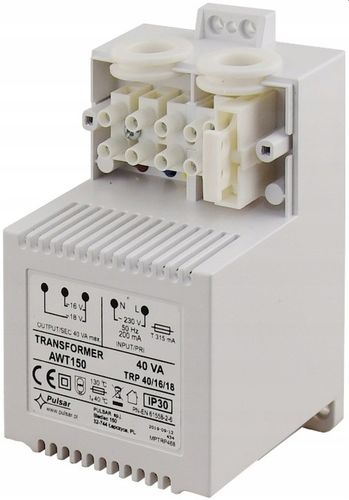 TRANSFORMATOR SIECIOWY PULSAR AWT150 40VA/16V/18V na Arena.pl