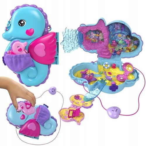 POLLY POCKET OTWIERANA TOREBKA KONIKI MORSKIE ZESTAW 2 MINILALKI + DODATKI na Arena.pl