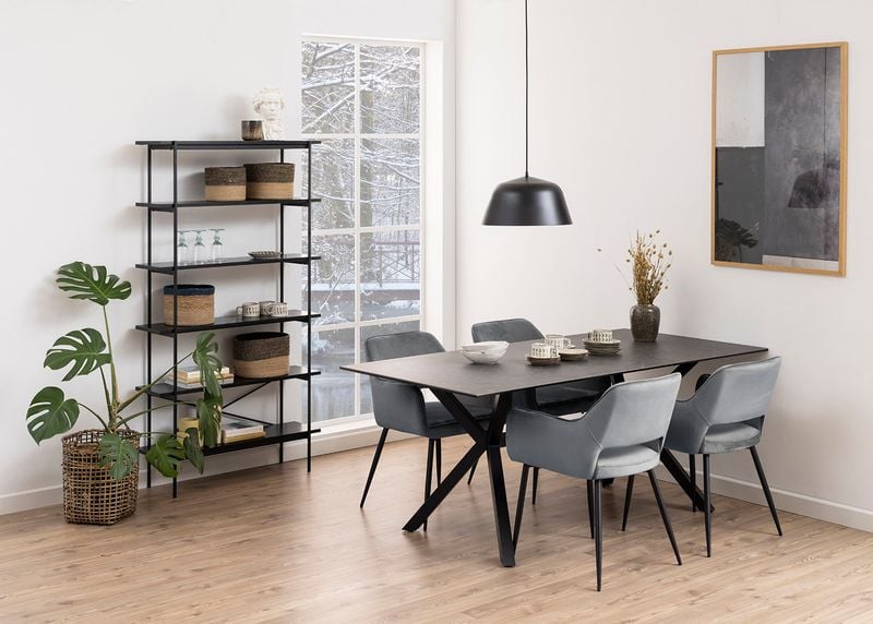 Krzesło Ranja Dark grey tapicerowane zdjęcie 4