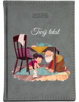 KALENDARZ A4 2026 DZIENNY KSIAŻKOWY PLANER NA DZIEŃ DZIADKA Z NAPISEM