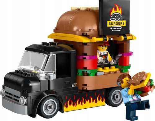 KLOCKI LEGO CITY 60404 CIĘŻARÓWKA Z BURGERAMI ZESTAW NA PREZENT + TORBA na Arena.pl