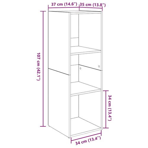 Szafka pod telewizor 4 pcs dąb artisan 37 x 35 x 107.5 cm na Arena.pl