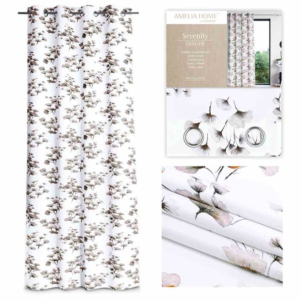 CURT/AH/BLACKOUT/SERENITY/MOCCA+GIN/140X250 zdjęcie 1