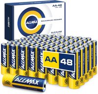 Baterie AA Allmax LR6 alkaliczne 1,5V długotrwałe szczelne 48 sztuk
