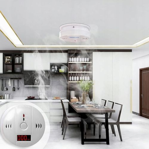 CZUJNIK CZADU GAZU DETEKTOR WYKRYWACZ TLENKU WĘGLA ALARM BEZPRZEWODOWY LCD na Arena.pl