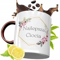 Kubek Bordowy Dla Cioci Na Urodziny Prezent Z Nadrukiem Ze Zdjęciem
