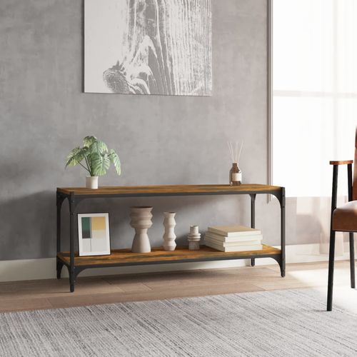 Szafka pod telewizor, przydymiony dąb, 100x33x41 cm na Arena.pl