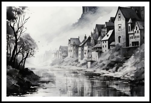 Plakat 86,4x56,8cm Mglisty Refleks na Arena.pl