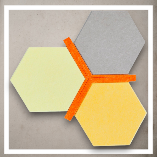 Dystans Do Paneli Sciennych 3D Heksagon Filcowe Akustyczne Soft zdjęcie 11