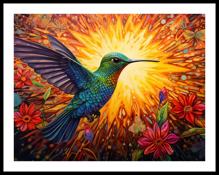 Plakat 65x50cm Koliber Barw zdjęcie 3