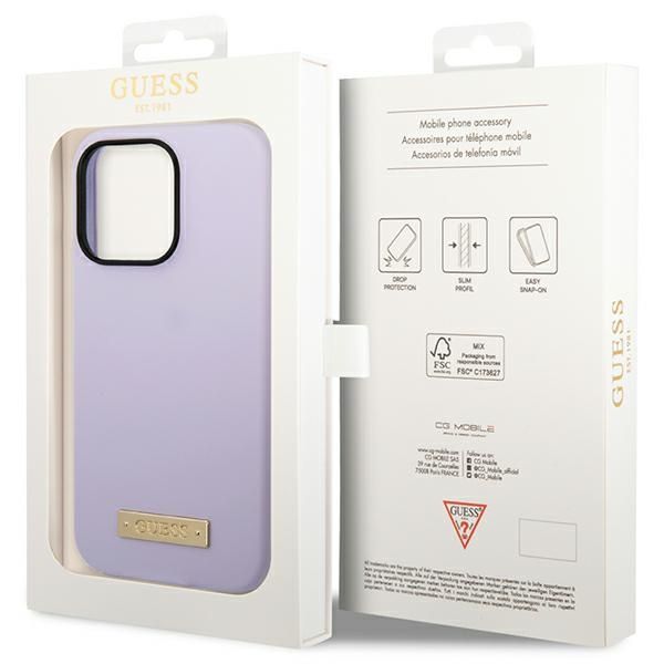 Etui Guess do iPhone 14 Pro, Fioletowy, MagSafe zdjęcie 8