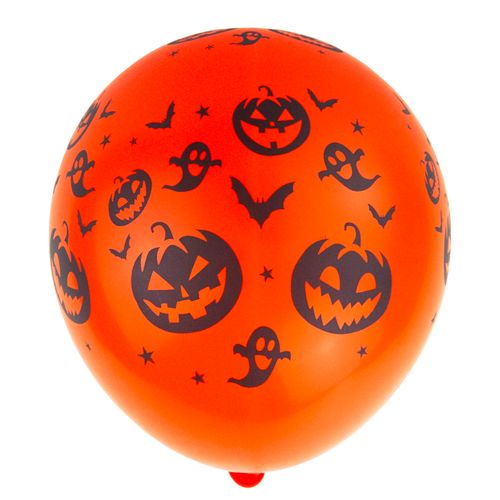 Balony Lateksowe,, Mix Wzorów, Z Motywem Halloween, Z Dyniami, Zestaw 6Szt. na Arena.pl