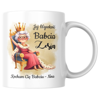 Prezent na dzień Babci Kubek z personalizowanym imieniem