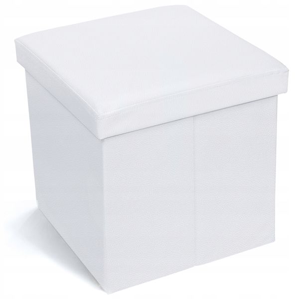 Tatkraft Blanc składany puf ze schowkiem WYPRZEDAŻ zdjęcie 1