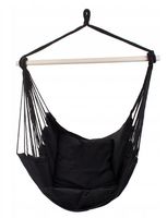 HAMAK BOHO CZARNY FOTEL WISZĄCY BRAZYLISJKI