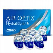 AIR OPTIX HYDRAGLYDE 6 SZT SOCZEWKI KONTAKTOWE MIESIĘCZNE MOC -3,00