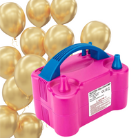 POMPKA ELEKTRYCZNA DO BALONÓW 2 DYSZE RÓŻOWA