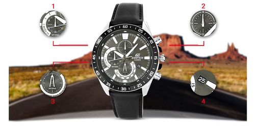 zegarek męski casio edifice efv-620l-1avuef 10 bar + box na Arena.pl