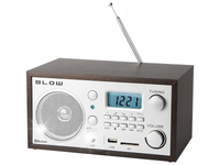 RADIO KUCHENNE BUDOWLANE BLUETOOTH PRZENOŚNE RETRO LCD ZEGAR ANTENA FM USB