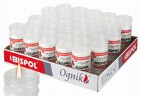 BISPOL Wkład Zalewany Ognik WP2N 30 sztuk parafinowy wkład do zniczy