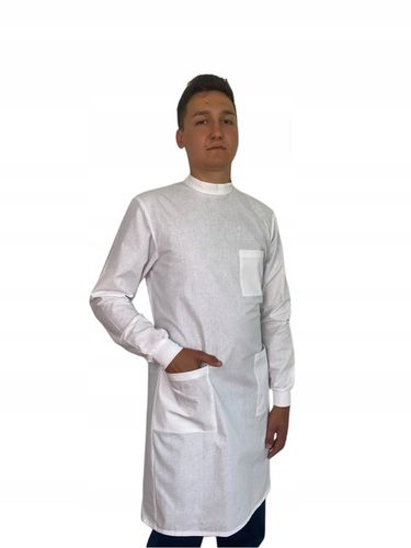 Fartuch medyczny unisex laboratoryjny prosektoryjny ochronny bawełna na Arena.pl