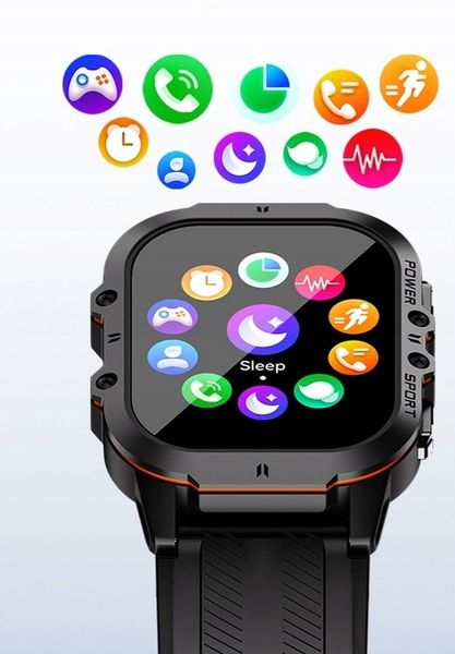 SMARTWATCH MĘSKI C26 AMOLED MENU PL WODOODPORNE KROKOMIERZ watch ZEGAREK zdjęcie 15