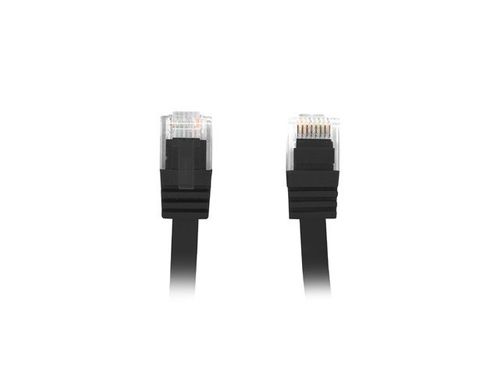 PATCHCORD KAT.5E PŁASKI 0.5M CZARNY FLUKE PASSED LANBERG na Arena.pl