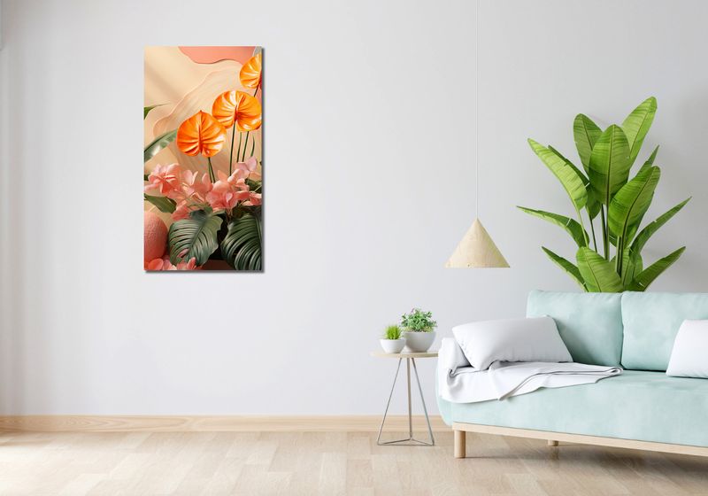 Obraz 50x100cm Pomarańczowy Raj zdjęcie 2