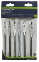 zestaw wierteł płaskich do drewna 6szt. - l-207220104