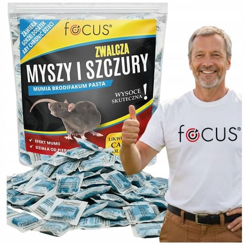TRUTKA NA SZCZURY I MYSZY 1kg PASTA TRUCIZNA BRODIFAKUM DZIAŁA PO 1 na Arena.pl