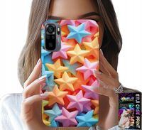ETUI DO XIAOMI NOTE 10 / 10S - KOLOROWE GWIAZDKI GWIAZDA FUTERAŁ +FOLIA
