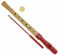 Flet prosty drewniany szkolny QM8A-28G-Red