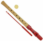 Flet prosty drewniany szkolny QM8A-28G-Red