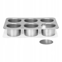 Patisse Mini 6 form do ciastek 8cm SILVERTOP