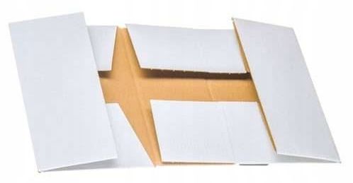 karton fasonowy 250x200x80mm biały-brązowy 3w e 350g/m2 - 20 szt. na Arena.pl