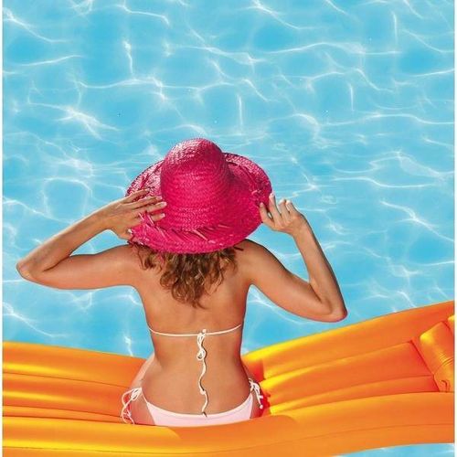 Materac dmuchany LONG BEACH pomarańczowy na Arena.pl