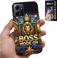 ETUI DO XIAOMI NOTE 12 4G - BOSS LEW Z KORONĄ NA TARCZY CASE + FOLIA