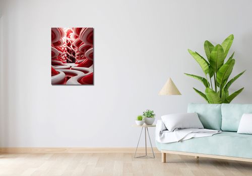 Obraz 50x70cm Czerwone Wiry na Arena.pl