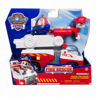 PSI PATROL FIRE RESCUE Pojazd z figurką MARSHALL + WÓZ STRAŻACKI