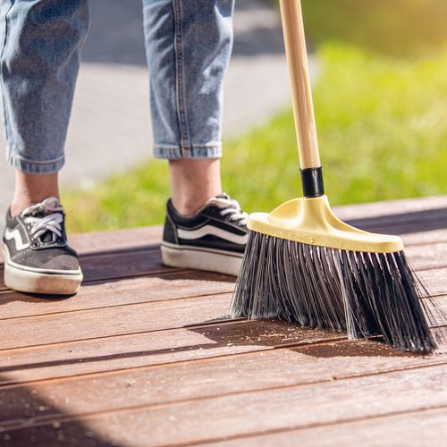 SZCZOTKA ULICÓWKA ZAMIATACZ MIOTŁA NYLONOWA 30 cm na Arena.pl